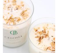 VELAS AROMÁTICAS, vela perfumada de jazmín y sándalo, velas decorativas, Velas para regalar, velas bonitas, velas aromáticas para regalo, Calidad 100% cera de soja (Pequeña 125g)