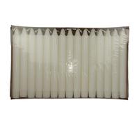 Velas con candela, dia: 23 mm, A. 20 cm, blanco, 30ud