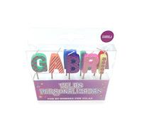 Velas con nombre para fiestas y cumpleaños (Gabriela)