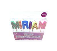 Velas con nombre para fiestas y cumpleaños (Miriam)