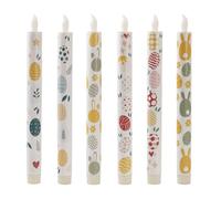 Velas con Pilas | Juego de 6 Candelabros LED para Día de San Valentín - Velas a Pilas con Efecto de Llama Parpadeante - para Hombres, Mujeres, Parejas, Niños, Escuela, Hogar, Oficina, Fiesta Y