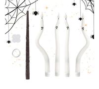 Velas cónicas fantasma de Halloween centro de mesa de adorable fantasma sin | Velas Cónicas a Pilas para Hogar Vacaciones Mesa Otoñales Interior Repisa de Chimenea Salón y