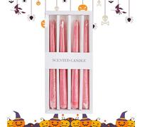 Velas Cónicas Sangrantes - 4 Unidades Velas Altas Con Efecto Sangrante | Decoración Gótica para Fiestas Cumpleaños Noches de Películas de Terror Reuniones Familiares y Ambientación de Casas