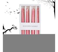 Velas Cónicas Sangrantes Halloween - 4 Piezas Velas Cónicas de Sangre | Decoración Gótica para Fiestas Cumpleaños Noches de Películas de Terror Reuniones Familiares y Ambientación de Casas
