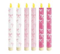 Velas Cónicas Sin Llama - con Pincel para Manualidades De San Valentín | Velas LED sin Llama de Forma Cónica | para Hombres, Mujeres, Parejas, Niños, Escuela, Hogar, Oficina, Fiesta Y