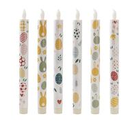 Velas Cónicas Sin Llama Para El Día De San Valentín - Portavelas LED De 6 Piezas Con Batería Parpadeante, Decoración De Mesa | Para El Hogar, Mesa De Comedor, Centro De Mesaa, Chimenea, Exterior