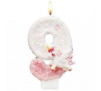 Velas Cumpleaños Números 9, Vela de Cumpleaños con Unicornio, Vela 9 Años, Vela de Número 9 de Pastel Decoración, Vela Cumpleaños, para Decoración, Cumpleaños, Aniversarios, Baby Shower de Cumpleaños