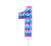 Velas de 1º cumpleaños de video juego,Decoraciones de 1º cumpleaños para chico,Vela azul número 1 para pastel,Velas de video juegos calientes Decora temáticas para niños de fiesta de