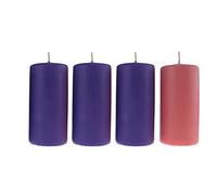 Velas de Adviento Ø 7 cm H 15 cm - 4 unidades