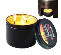 Velas de cera de abeja de combustión lenta, velas de cera de abeja natural pura, velas de supervivencia de larga duración de 36 horas, vela de combustión lenta con frasco, velas para cortes de energía