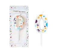 Velas de Cumpleaños Número 0 | Velas de Cumpleaños con Temática de Pata de Perro | Vela de Cumpleaños para Pastel | Velas del Número | Decoraciones de Cumpleaños para Niña y Niño