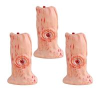 Velas de Halloween, luces LED de globo ocular, diseño de goteo de sangre sin llama, decoración segura que funciona con pilas, ideal para dormitorio, sala de estar, patio, 3.74 x 2.17 pulgadas, color