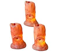 Velas de Halloween | Pilar LED a base de batería sin llama - accesorios de decoración con ojo sanguíneo para sala de estar de dormitorio