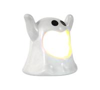 Velas de luz fantasma, vela LED fantasmal de Halloween, vela ardiente espeluznante, decoración del hogar, bonita luz sin llama para decoración de vacaciones, pieza de acento de ambiente, 7 x 8 cm