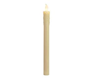 Velas de luz LED largos, juego de 2 marfil, ca.24x2,5 cm, cambiar hacia arriba, la ópera de la batería