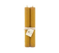 Velas de miel artesanales 20 × 2.5 cm hechas con cera de abeja natural y mecha de algodón; ideales para ritual, meditación y decoración, velas de cera de abeja natural sin aditivos en un PACK de 2.