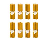 Velas de miel artesanales 20 × 2 cm hechas con cera de abeja natural y mecha de algodón; ideales para ritual, meditación y decoración, velas de cera de abeja natural sin aditivos en un PACK de 48.