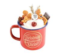 Velas de Navidad - Velas de Navidad de copa de pastel | Velas de Navidad en forma de taza de pastel, regalos de Navidad en forma de muñeco de especias para mujer, vela de scentterapia para Rurunklee