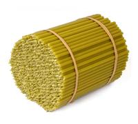 Velas de parafina N100 - 16,5 cm de largo, diámetro - 45 minutos de combustión, hechas a mano, mecha de algodón, para iglesia, oración y rituales (250 unidades - 1 kg)