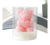 Velas de San Valentín - Nupcial de Oso Corazón | Velas Aromáticas para Decoración de | Para Esposos Novios Novias Cita de Cena Propuesta de Matrimonio Boda Mesita de Noche Tocador