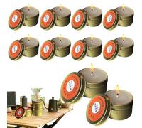 Velas De Supervivencia, 10pcs Velas De Emergencia Delarga Duración, VelaDe Supervivencia De Larga Duración, VelasPara Prevenciónde Desastres Deemergencia, Resistentes Al VelaEn Tarro
