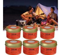 Velas de Supervivencia,6pcs Velas de Emergencia a Prueba de Viento,Velas sin Humo de Larga duración (26-30 Horas),Velas de Cera de Soja en Frasco para Cortes de energía,Actividades al Aire Libre (C)