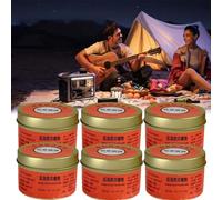 Velas de Supervivencia,6pcs Velas de Emergencia a Prueba de Viento,Velas sin Humo de Larga duración (26-30 Horas),Velas de Cera de Soja en Frasco para Cortes de energía,Actividades al Aire Libre (B)