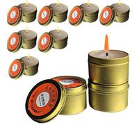Velas De Supervivencia: A Granel De Vela De Emergencias De 10 Piezas, Velas De Supervivencia En Llamas Duraderas, Vellas Portátiles Portátiles A Prueba De Para Cortes De Energía, Camping, Sende
