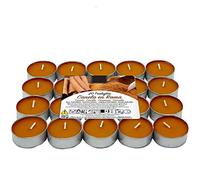 Velas de Té Aromáticas Velas perfumadas - 4 Horas de combustión(Canela En Rama, 20 Velas)