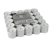 Velas de té Papstar de 37,2 mm de diámetro, 17,9 mm de altura, blancas, de 100% estearina, 50 unidades (81486)