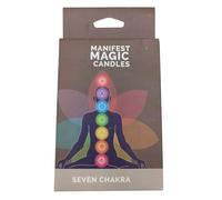 Velas Mágicas 7 chakras (pack de 7) Colores de los chakras 12cm