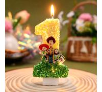 Velas Digitales con Números del 0 al 9 de T-O-Y Story, Lindas y Divertidas, Decoración para Pastel de Cumpleaños Infantil, Accesorios para Fiestas de Dibujos Animados 2pcs-d