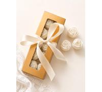 Velas en Forma de Rosa, Set de 10, Regalos de Cumpleaños Bodas Comuniones | Velas Artesanales · Cera de Colza Natural · Decoración para cena romántica · Fiestas y Eventos · Hecho en España