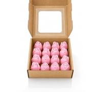 Velas en Forma de Rosa, Set de 16, Regalos de Cumpleaños Bodas Comuniones | Velas Artesanales · Cera de Colza Natural · Decoración para cena romántica · Fiestas y Eventos · Hecho en España · Rosas