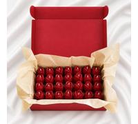 Velas en Forma de Rosa, Set de 56, Regalos de Cumpleaños Bodas Comuniones | Velas Artesanales · Cera de Colza Natural · Decoración para cena romántica · Fiestas y Eventos · Hecho en España · Rojas