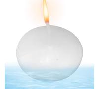 Velas flotantes blancas, pequeñas velas redondas flotantes | Larga duración de combustión | Decoraciones de mesa Pequeñas velas encendidas | Velas flotantes sin perfume para fiestas Bañera