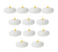 Velas flotantes - Luces cálidas blancas flotantes | Decoración interior con llama limpia para bodas, fiestas, cenas y Navidad
