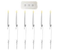 Velas genéricas para árbol de Navidad - Decoraciones navideñas | Vela LED con diseño de estalactitas pájaros voladores y alce con mando a distancia y temporizador, para árbol de casa, chimenea