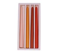 Velas largas de color degradado de 10 pulgadas, velas cónicas perfumadas, velas sin humo, velas largas de cera de colores para decoración de bodas, festivales, fiestas, 4 piezas (rosa)