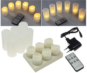 Velas LED con Control Remote de IR Set 6-SER 4250416326737