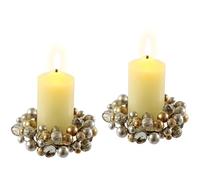 Velas LED de cera real con corona, juego de 2 velas eléctricas, luz blanca cálida, luz de ambiente, decoración de pilar, velas grandes de Adviento, corona de Adviento, corona romántica, San Valentín,