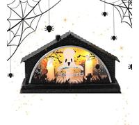 Velas LED Halloween Accesorios Luces LED Sin Llama En Forma De | Decoración de Halloween interior para boda otoño fiesta petición ducha casa baño chimenea