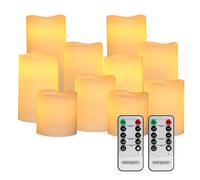 Velas LED set de 10 temporizador incl mando 10 modos