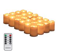Velas LED set de 24 temporizador incl mando 10 modos