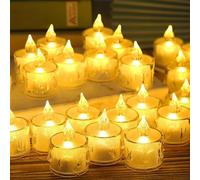 Velas LED Sin Fuego velas de té,35Piezas velas sin llama Velas parpadeantes,velas electricas brillantes Velas a Pilas velas adviento decoración bodas,fiestas,vacaciones(Amarillas Cálidas)