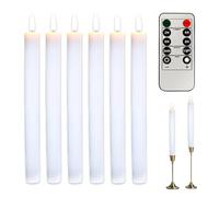 Velas LED sin llama | Velas eléctricas con control remoto de 10 teclas para Navidad, luz de ambiente decorativa, de mesa para chimenea, vacaciones, Halloween, boda, comedor, festival, sala de