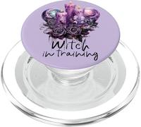 Velas moradas hechizos mágicos florales bruja gótica en entrenamiento PopSockets PopGrip para MagSafe