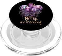 Velas moradas hechizos mágicos florales bruja gótica en entrenamiento PopSockets PopGrip para MagSafe