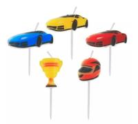 Velas para autos de carreras y accesorios - 5 piezas