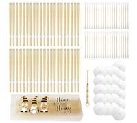 Velas Para Los Oídos,42 Pcs Velas Para El Oído,Velas Naturales Para Los Oídos Con 21 Discos Protectores,40 Bastoncillos De Algodón,1Cuchara,Velas De Oído Conos De Cera De Abejas Para Relajarse